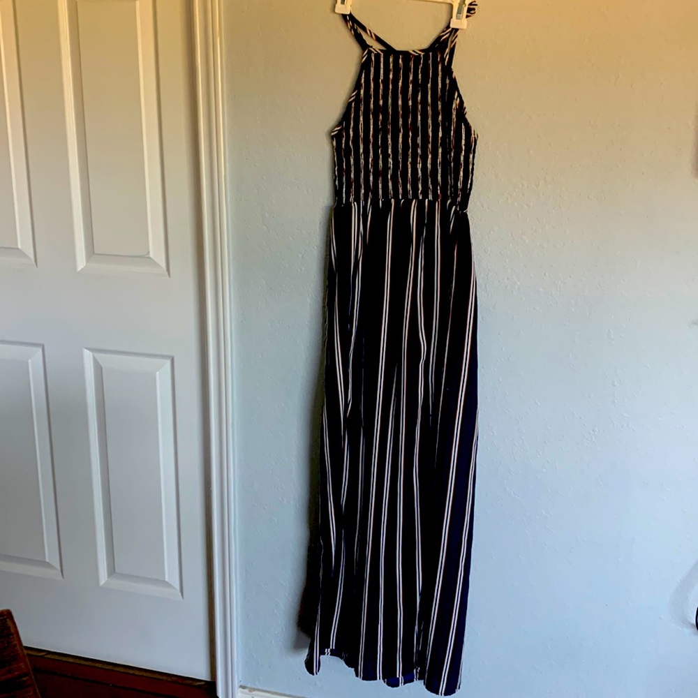 Altered state high neck dress with built in slip